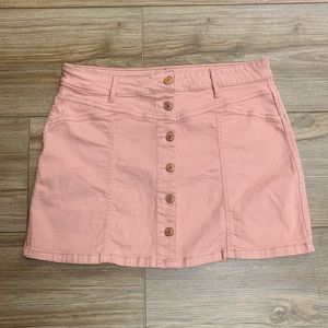 3/$20 💖Button front Skirt blush/pink denim